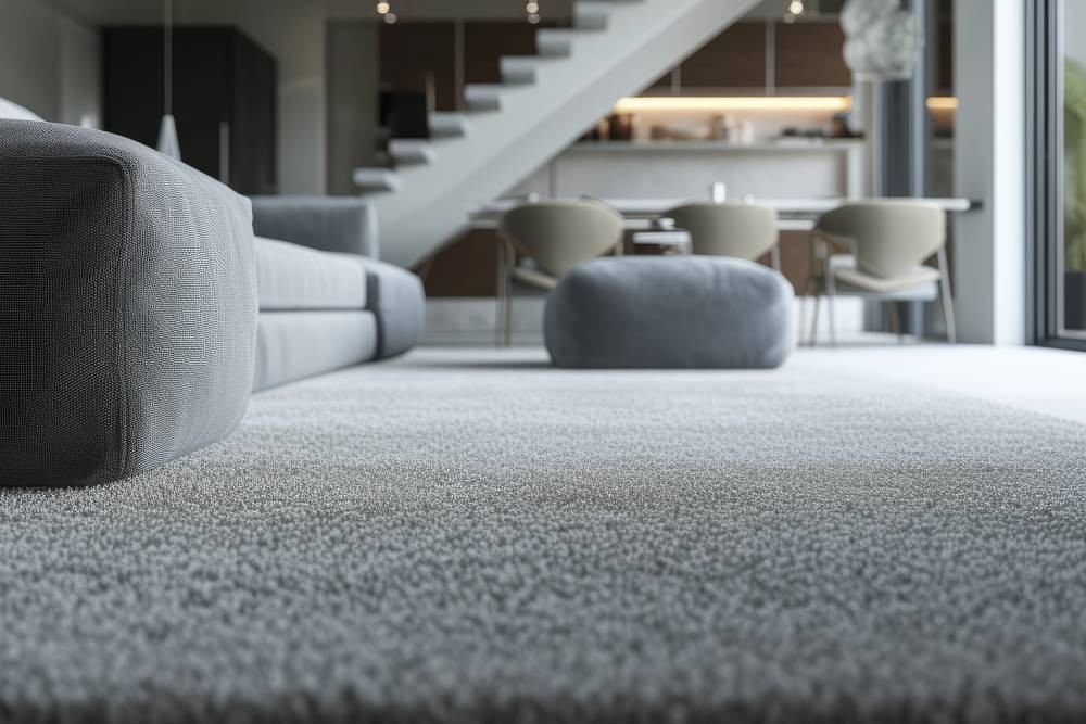 Custom carpet in a living room near Los Angeles, CA