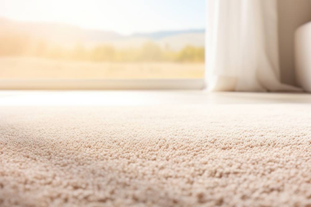 Custom carpeting in a living room near Los Angeles, CA